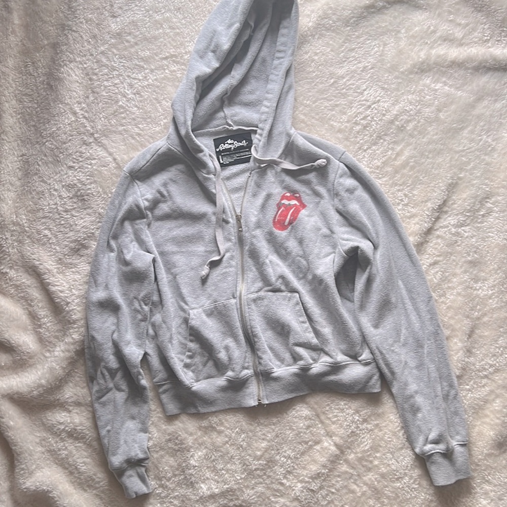 🔴Zip up grey jacket